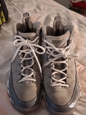 Jordan Kids Sneakers Gray and White